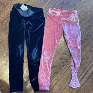 Crewcuts velvet leggings girl